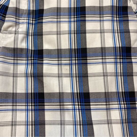 Travis Mathew Plaid White/Blue Golf Shorts Size 34 - Picture 9 of 13